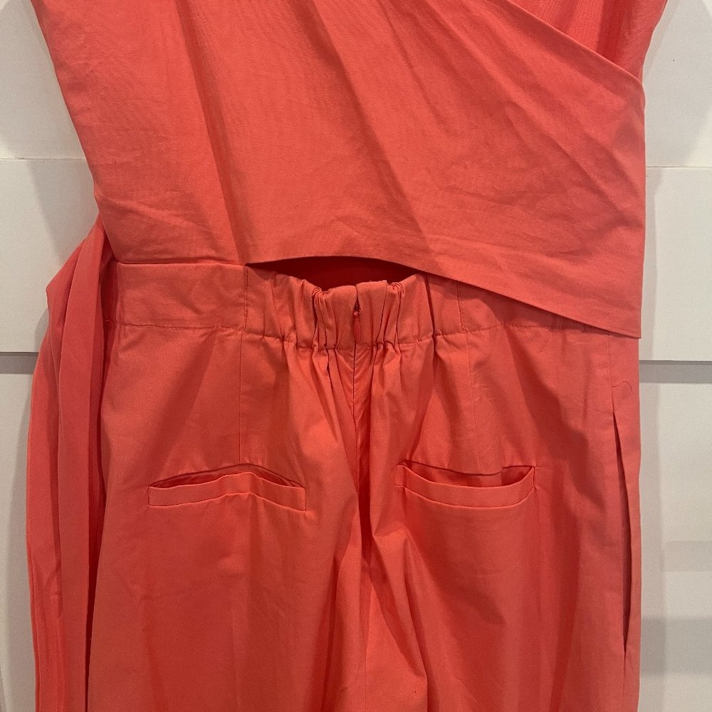 J. Crew Jumpsuit CORAL - Wrap-tie - Size 00 - Picture 3 of 8